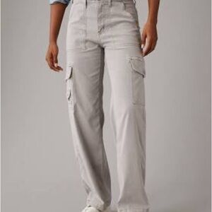 ae dreamy drape stretch cargo super high-waisted baggy wide-leg pant